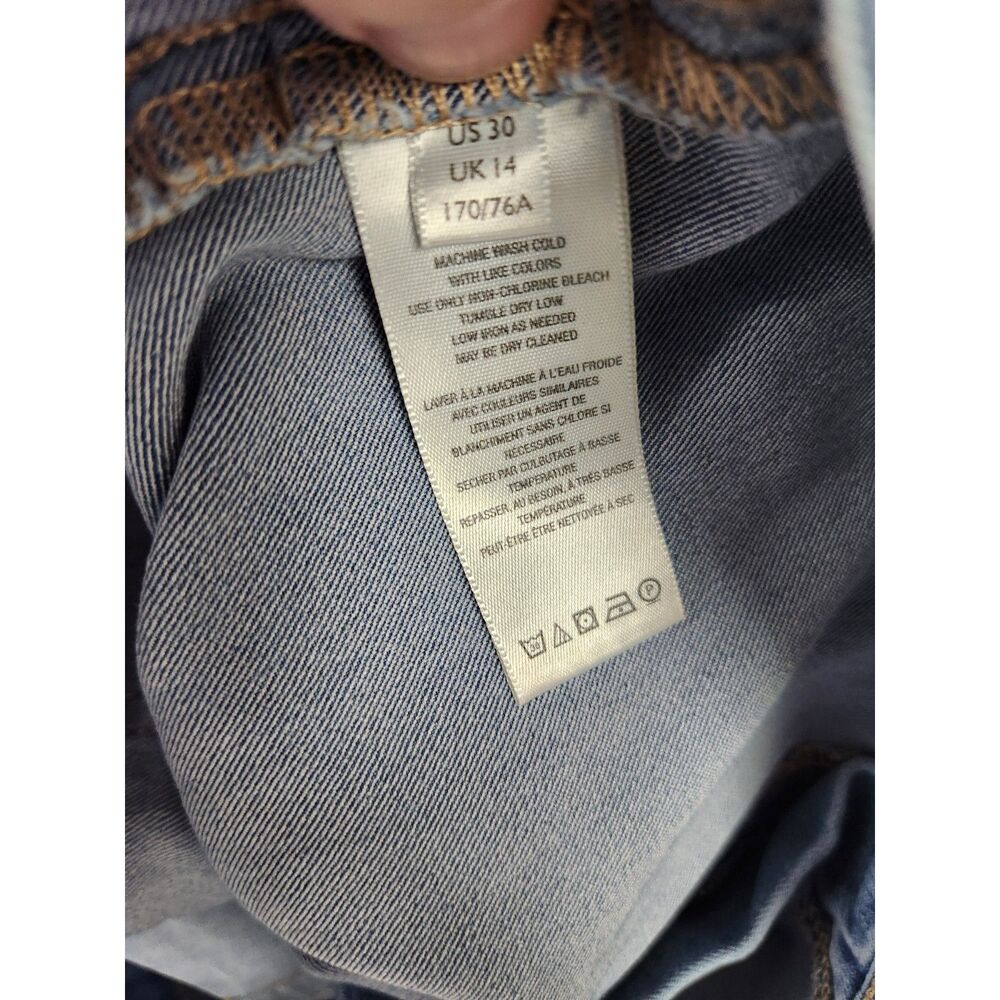We The Free Womens Jeans Size 30 Flare Cropped Cut Hem Boho Casual Festival - Picture 6 of 8